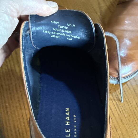 Cole Haan Grand Plain Toe Oxford Brown Leather Dress Shoes 10.5M main image 5